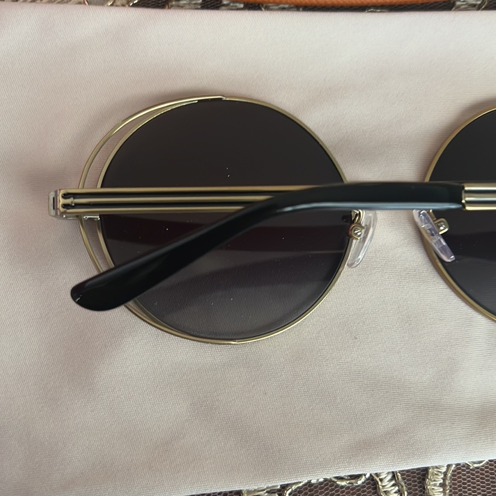 Tory Burch 56MM round sunglasses - Picture 3 of 10